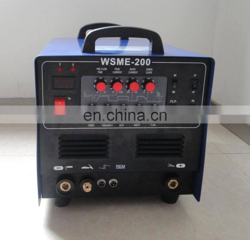 Tig inverter AC/DC pulse welding machine WSME-200 high frequency aluminum welder