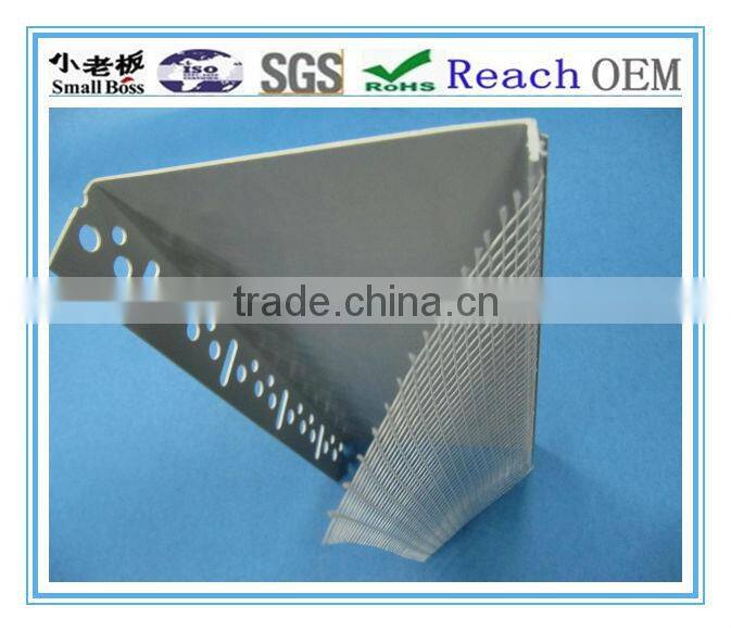 cheap plastic/pvc corner bead with mesh