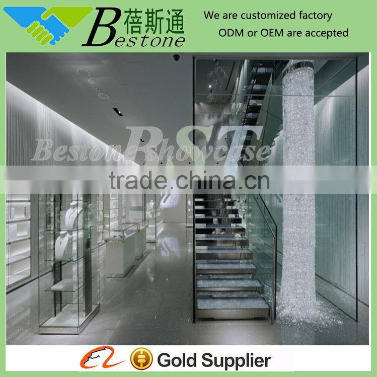 brand retail jewelry store cabinet finxtures,jewelry store showcase