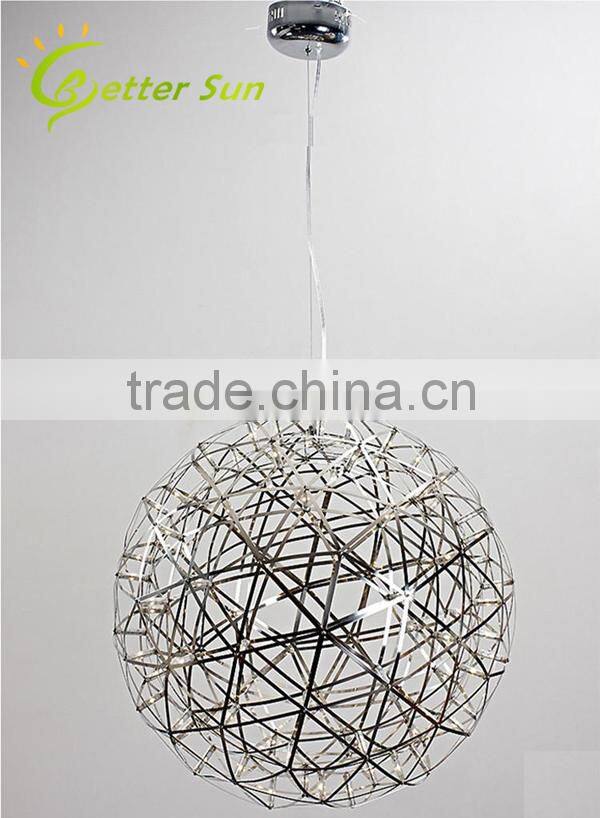 Modern Stainless Stell Pendant Spart Ball Chandeliers Chrom LED Pendant light