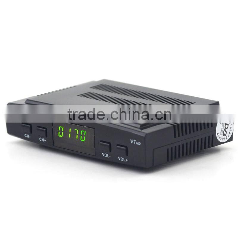 2016 hot in all europe HD TV decoder Free sate V7 support Full speed USB 3G dongle strong mini digital satellite receiver