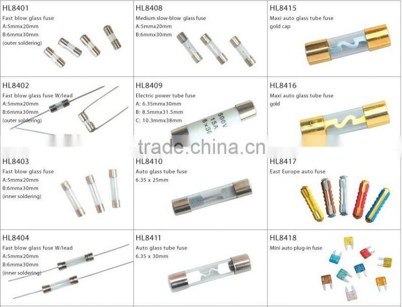 15A In-Line Mini Blade Type Fuse Holder lead wire