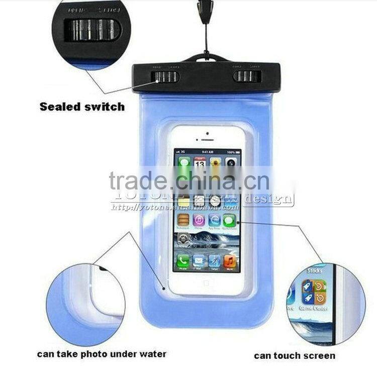 Customized Mobile Waterproof Phone Bag Case / PVC bag waterproof case for Samsung galaxy grand duos