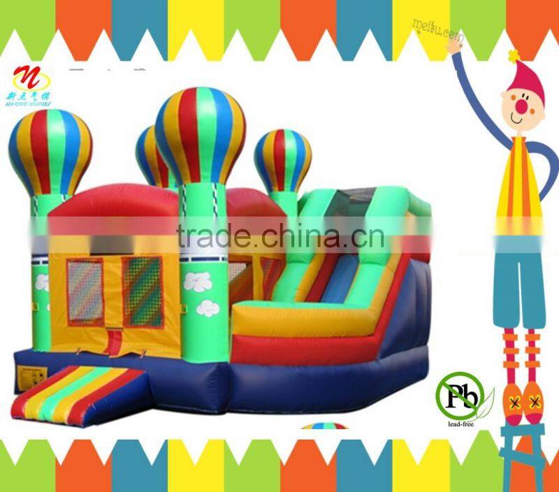 Inflatable combo big inflatable bouncer with inflatable slide for kids