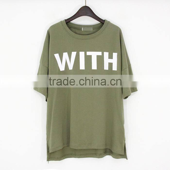 Cotton leisure t-shirt OEM