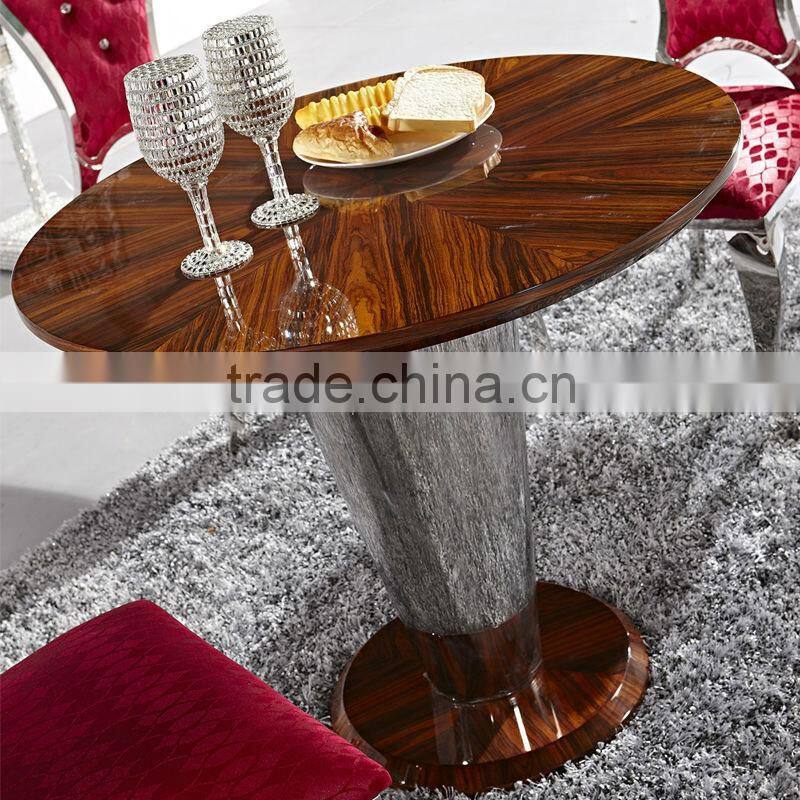 round granite marble dining table
