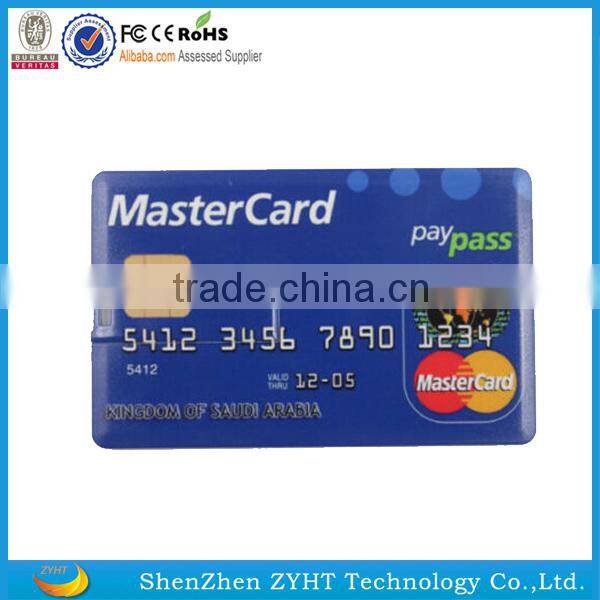 fashion design promotional credit card business card bank card usb flash drive