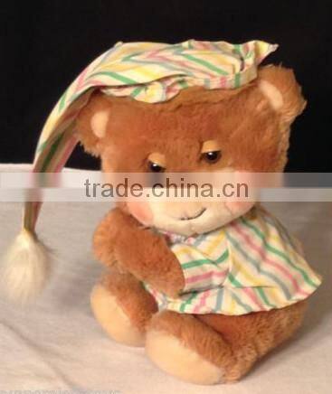 plush sleeping bear for baby