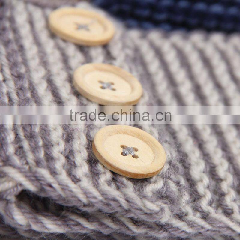 Wholesale Fashion Newest Crochet Patterns Girls Hair Accessories Button Knitted Headband