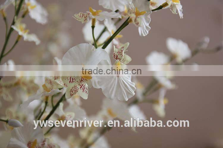 Blasting models available!High-grade yellow dancing orchid Gao zhi silk flowers wholesale simulation flower household ground ado