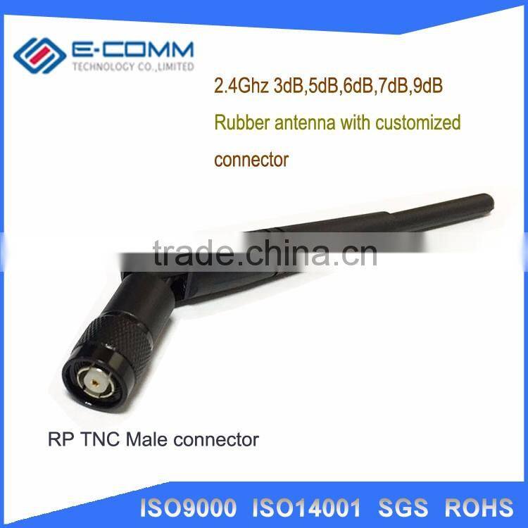 Hot selling!! Wifi Antenna 2.4G 3dbi Omni RP-TNC connector signal booster