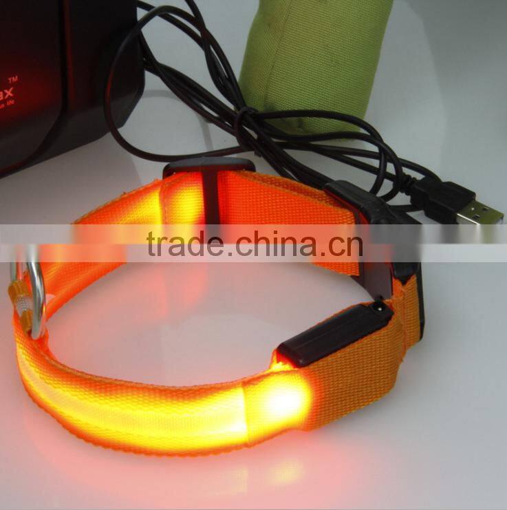 Pet Product Manufacturer Lighted Flashing 6 Led Pet Dog Safety Leash With Reflective Tape