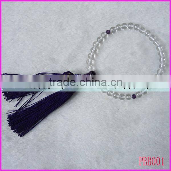 PBB006 powder crystal japanese prayer beads