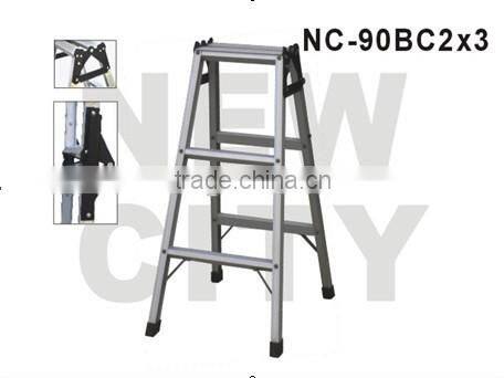 Aluminum lightweight folding step ladder NC-90BC2X4