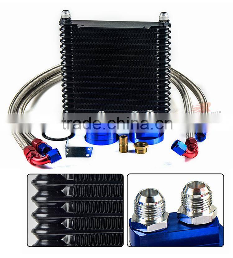 wholesale universal racing car trust row 17 motorcycle oil cooler radiatorr