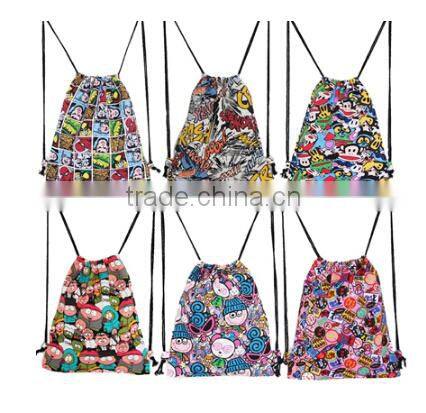custom canvas drawstring backpack wholesale