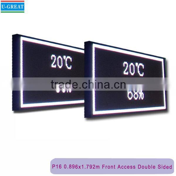 P10 white outdoor usage led display for bus sign