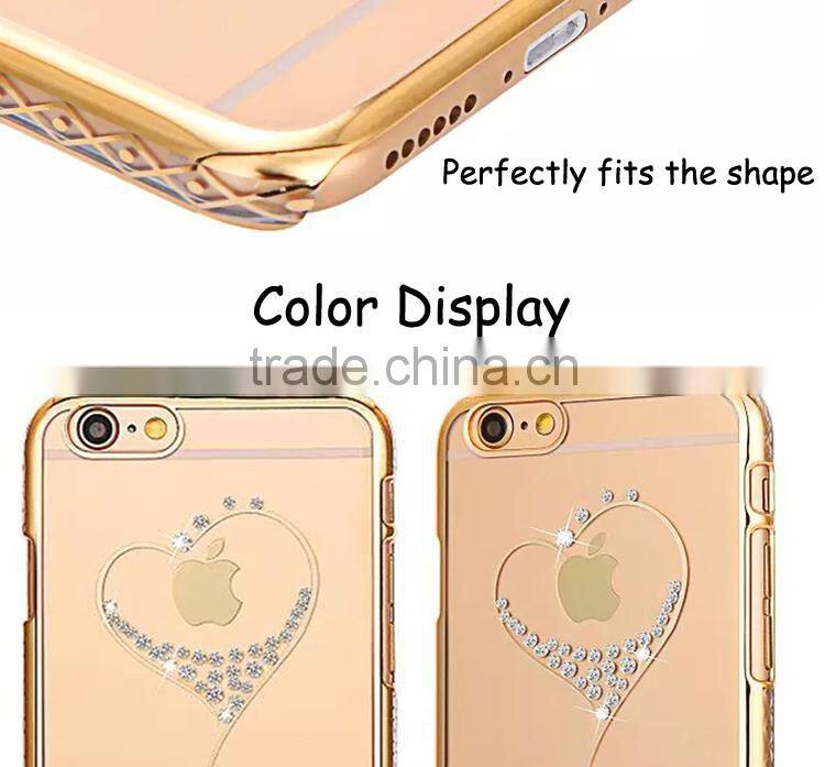 Hot Bling Mobile Phone Cover Sublimation For iPhone Cover,Mini PC Case For iPhone 6 Housing Back Cover Celulares Grandes