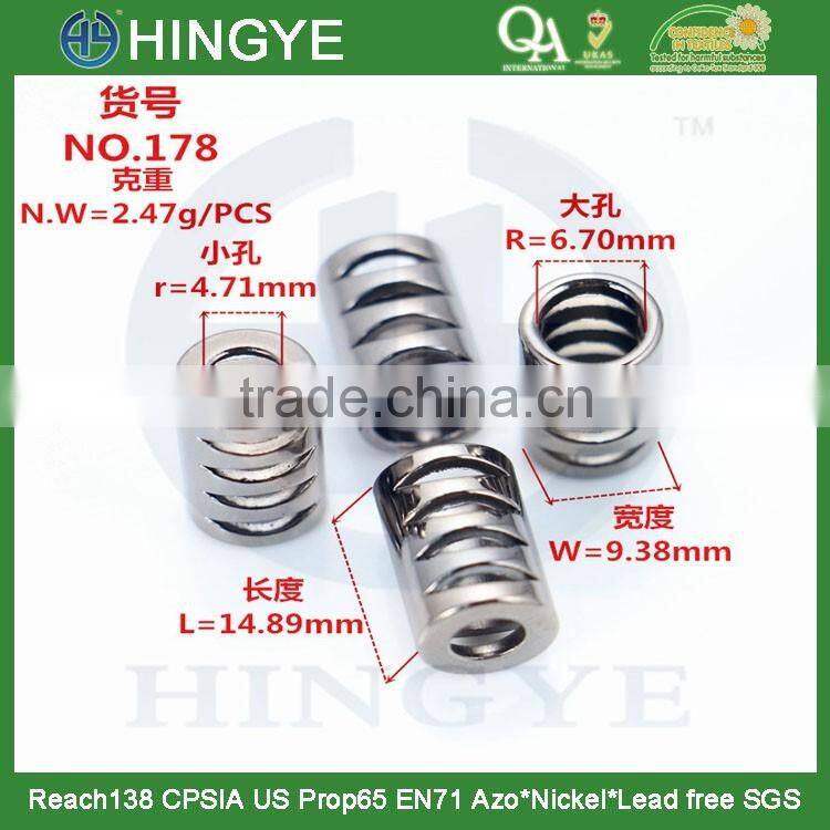 black cord end bucket shape cord end decorative cord ends