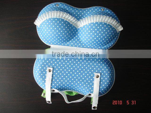 fashion polka dots travelling bra case for lady