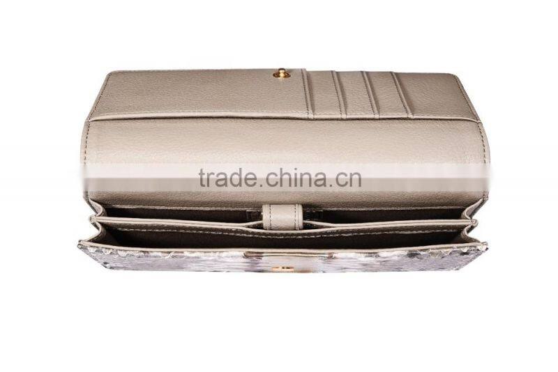 Original ICARER Real Python Leather Wallet Bag Clutch MT-5509