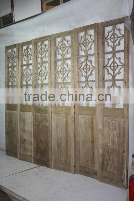 Reclaimed solid wood furniture Screen/Chinese doors