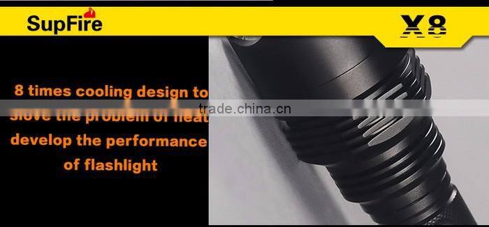 Supfire X8 Rechargeable Flashlight 10w Led Waterproof Torch