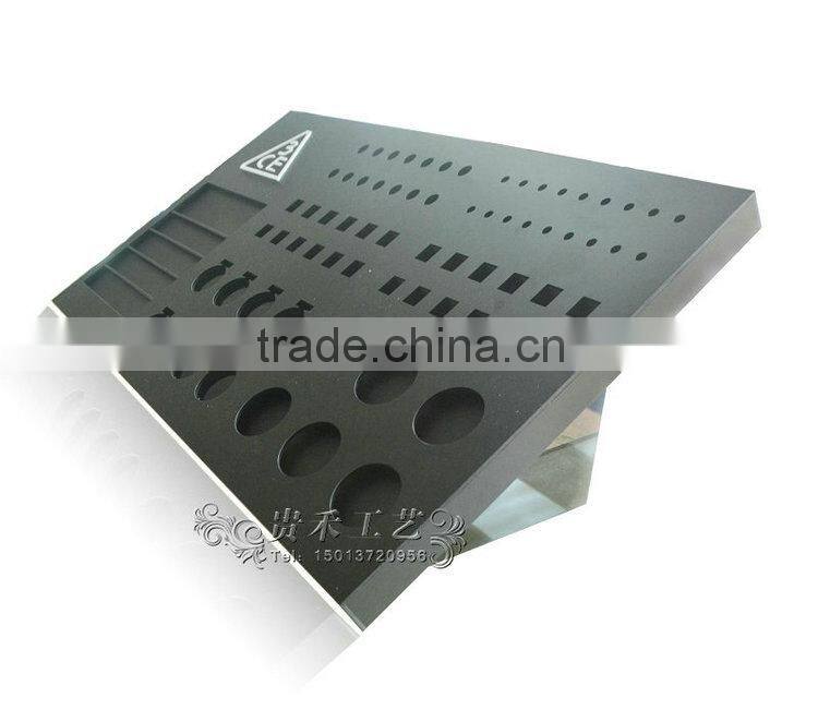 Customized 3ce makeup organizer,modern black cosmetic display