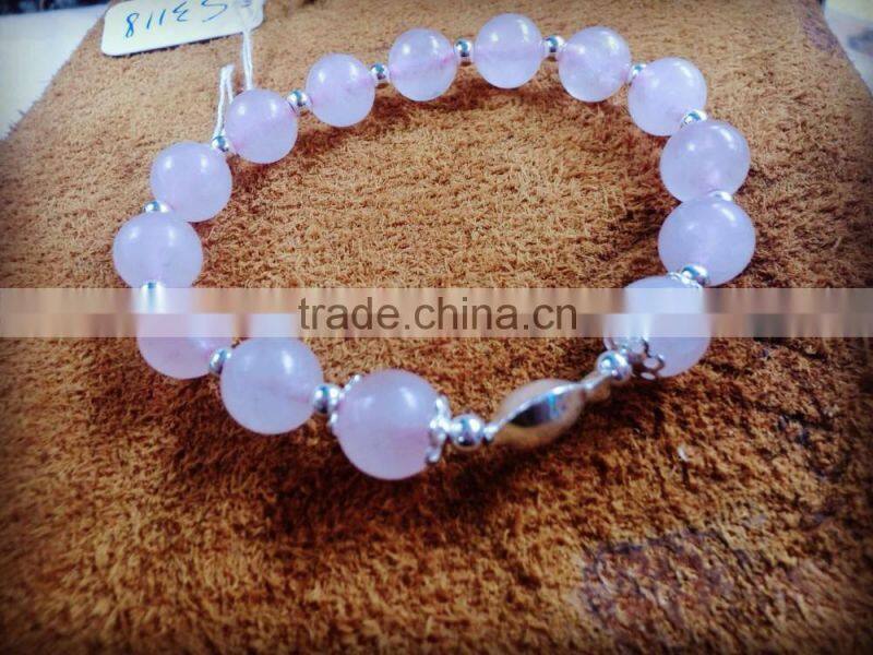 My Girl Friend Gift Lucky Precious Gemstone Bracelet Love Expressive Gift Rose Quartz Bracelet