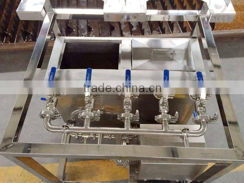 Stainless Steel Manual Two Station Beer Keg Washing Machine BarrelThree-phrase 220V 50 Hz