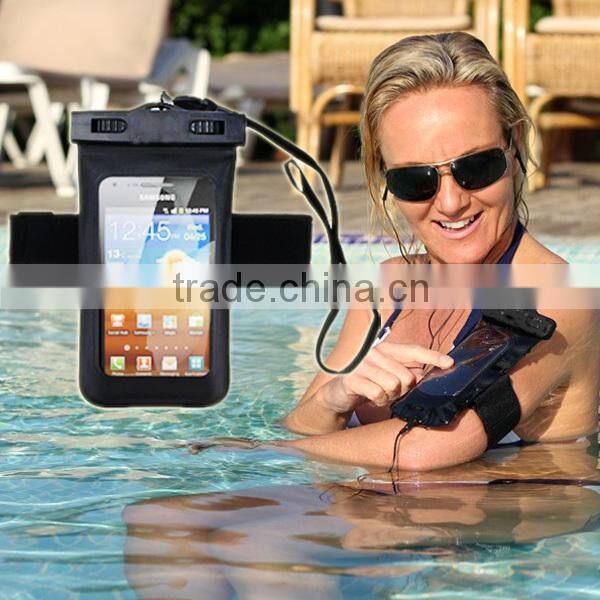 2014 popular waterproof bag with adjustable sling LOGO Can printed on the clip for mini tablet pc