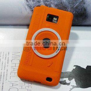 For galaxy s2 camera Case,camera silicon case for samsung galaxy s2 i9100 silicone case cover,mobile phone case