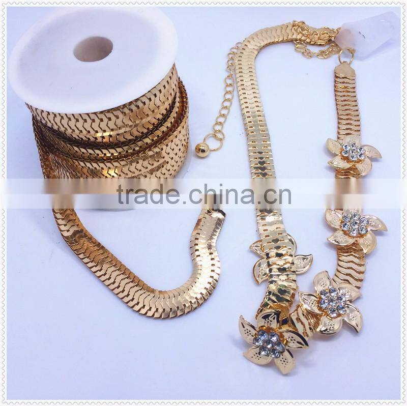 Wholesale Gold Color ladies hotsale long Iron Links Loop Women Jean Fashion Waist Chain For Belt Chain