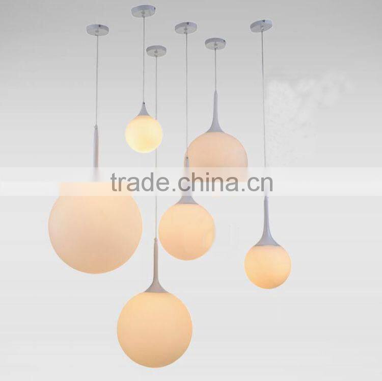 Decorative Hand Knitting Cover Glass Bedside Table Lamp with White Glass lamp Shade