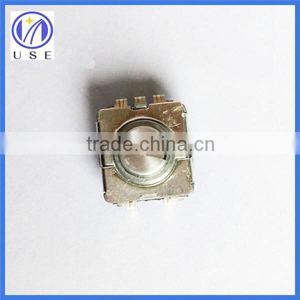 Push on switch 360 degree rotary encoder for volume adjustment and switching on radio