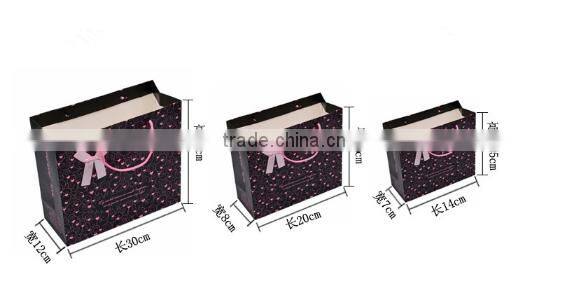 Custom printed kraft luxury paper shopping bag with handle
