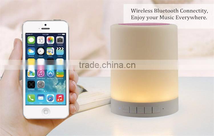 3 Swifts 7 Colors Lamp Portable Mini Bluetooth Speakers with LED Lgiht