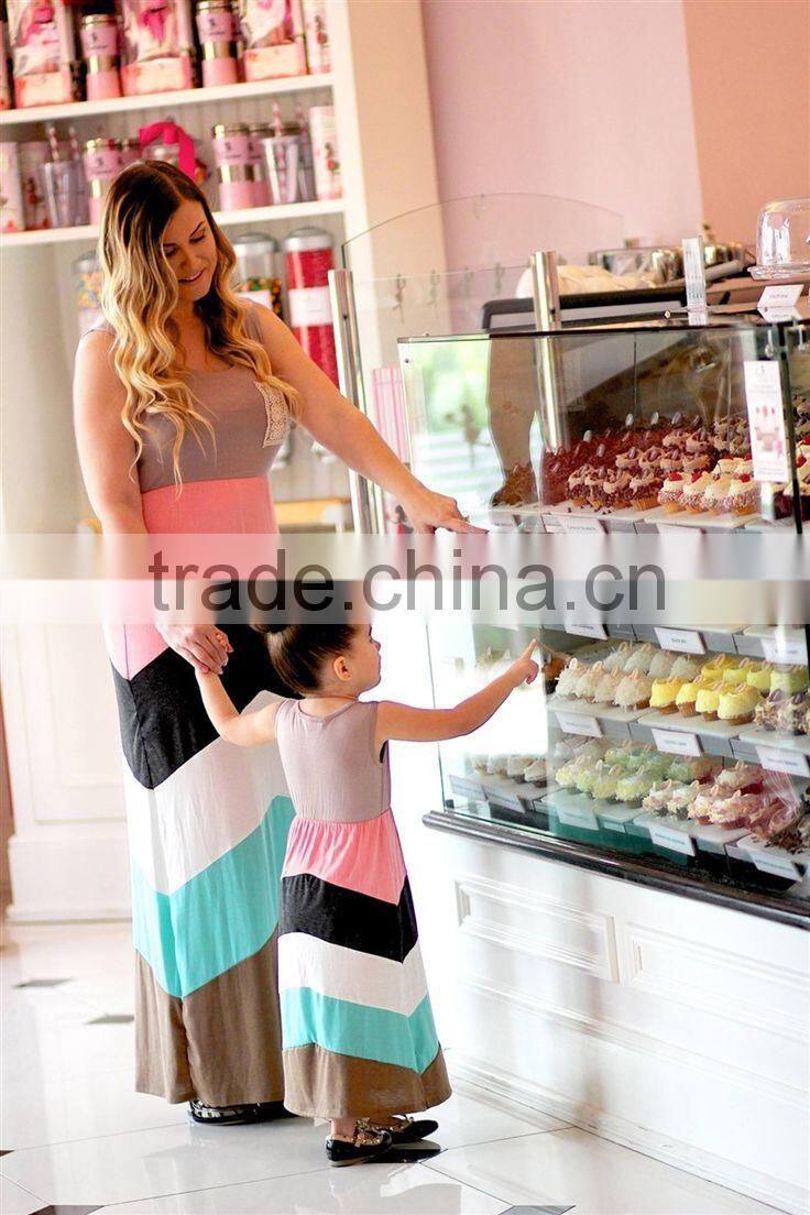 Custom design latest casual printed long dress bohemian quality maxi plus size dress