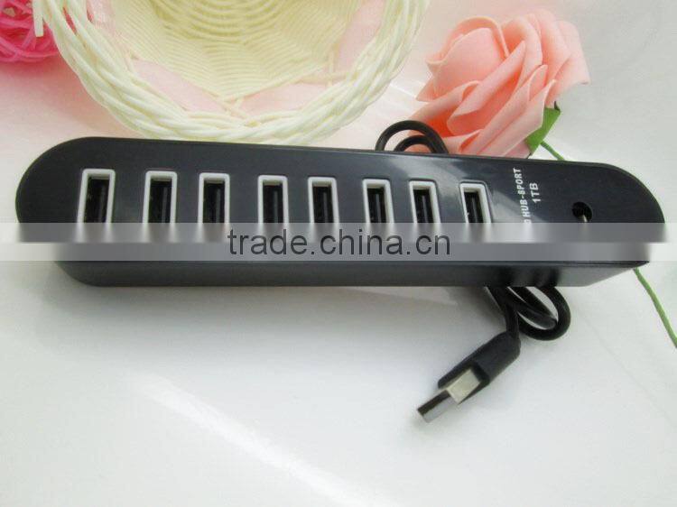 High speed 8 port usb hub spliter for PC laptop notebook