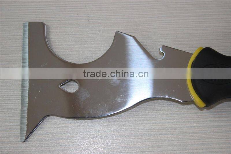 6 in 1 PUTTY KNIFE with rubber handle