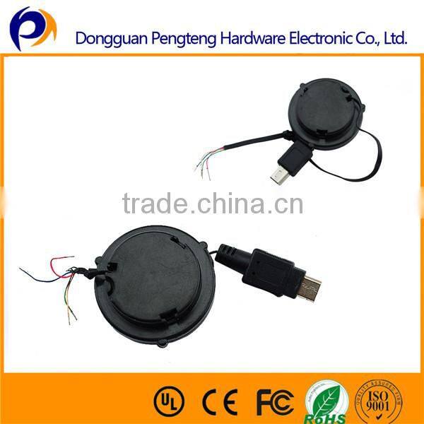 36MM retractable semi-finished micro usb printer cable