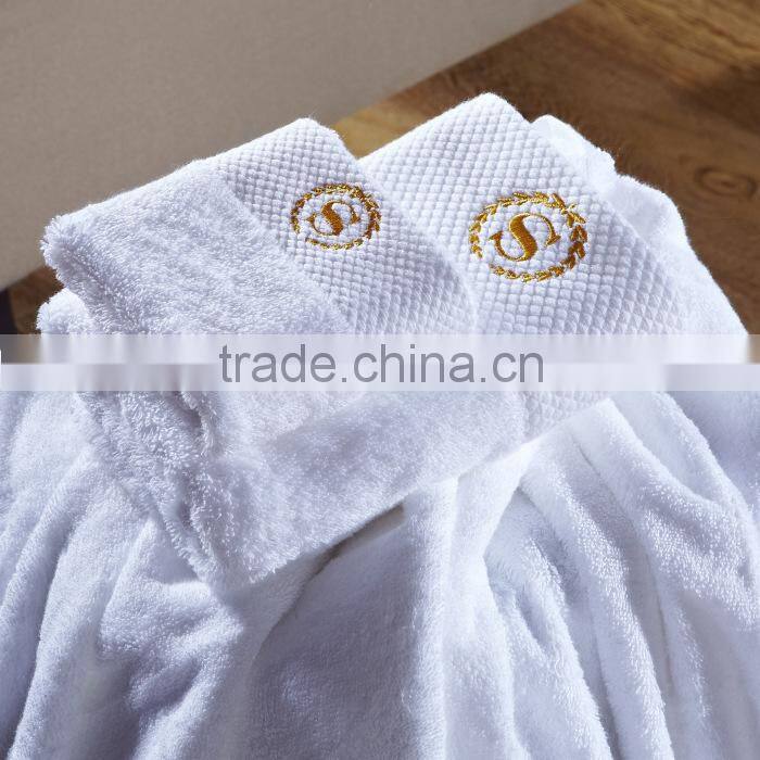 100 cotton embroidered logo luxury hotel towels and face towels