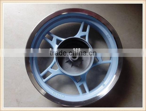 13 inch motorcycle alloy wheel, rear wheel in light blue