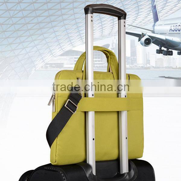 16 inch Purple Multi-functional Polyester Business Laptop Pouch Sleeve Case Bag Carrying Handbag Briefcase Laptop Messenge