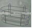 bath metal caddy with clear suckers