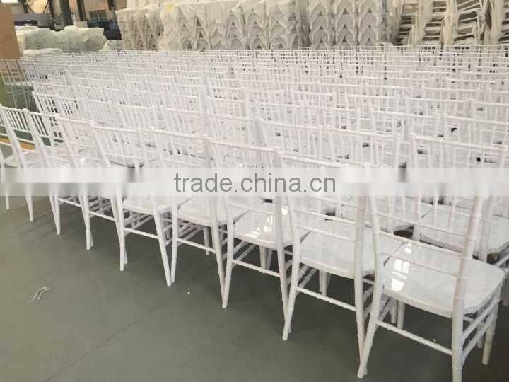 knock down polycarbonate white tiffany chair/chiavari chair