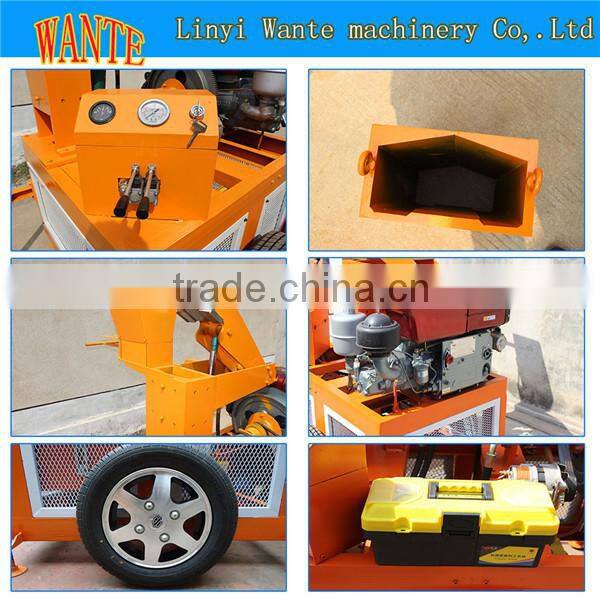 WT1-20 diesel engine interlocking brick price interlocking cement block making machine