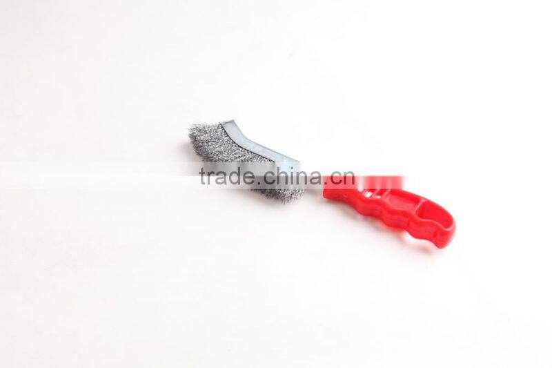 plastic crimped wire hand scratch brushes, length 265 mm 10 1/2"