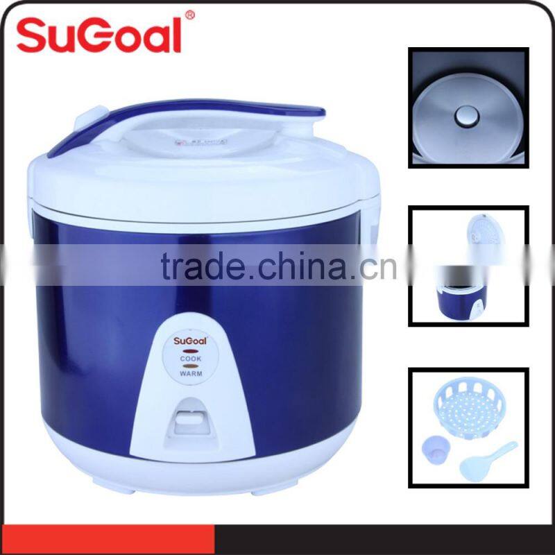 Blue 3D keep warm commercial rice cooker for Malaysia market