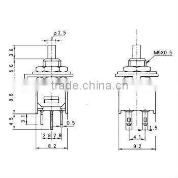 Plastic & waterproof Mini Toggle Switch